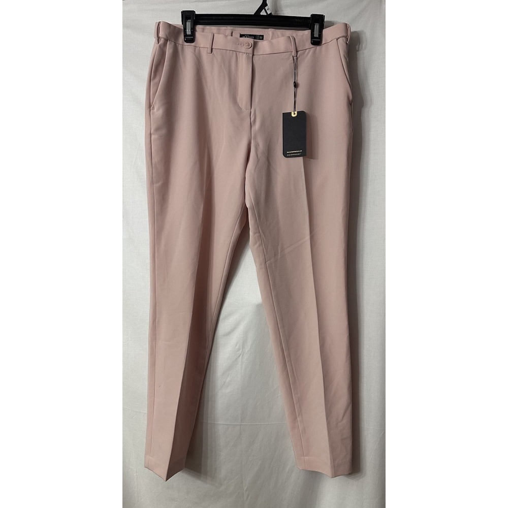 NWT Splash Fashions Mens Salmon Stretch Dress Pants Slacks Trousers Size 32x29